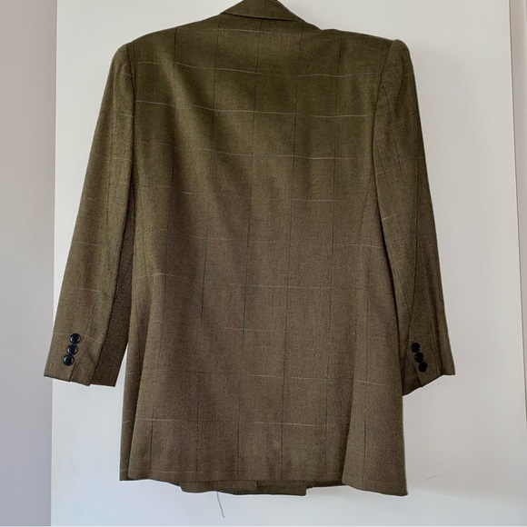 Vintage Kasper for A.S.L. Brown Suit Set Blazer Jacket and Matching Skirt - Picture 10 of 13